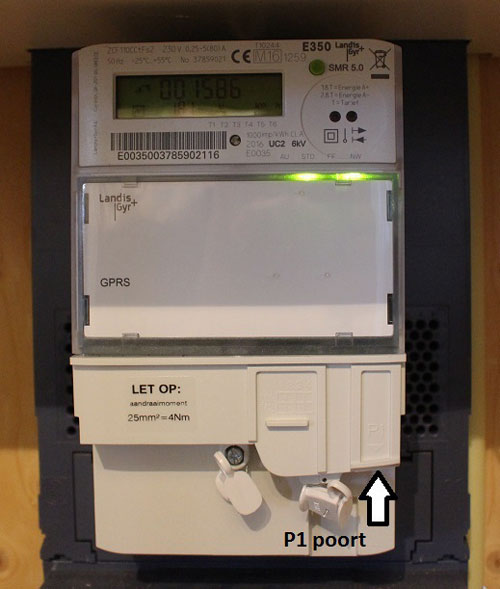 P1 poort op een slimme meter